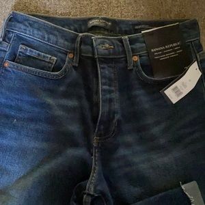 Banana republic mid-rise straight ankle jeans
